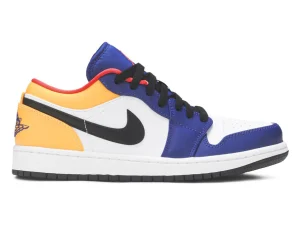 Air Jordan 1 Low  White Deep Royal Blue  Replica