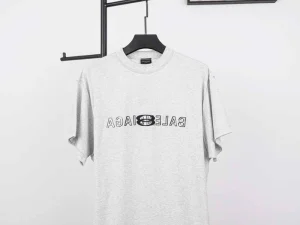 Balenciaga Double Ring Reverse Letter T-Shirt